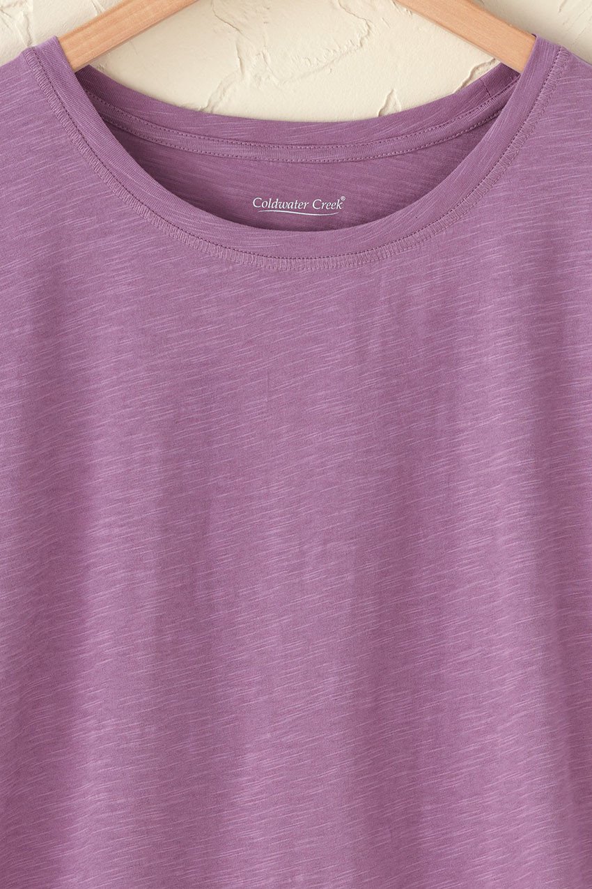 Ruffled Charm Slub Tee