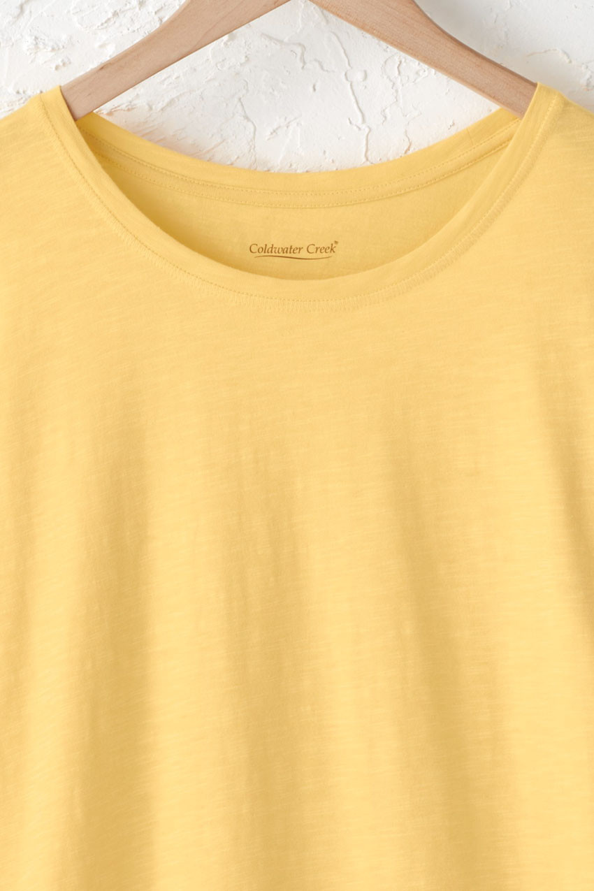 Ruffled Charm Slub Tee