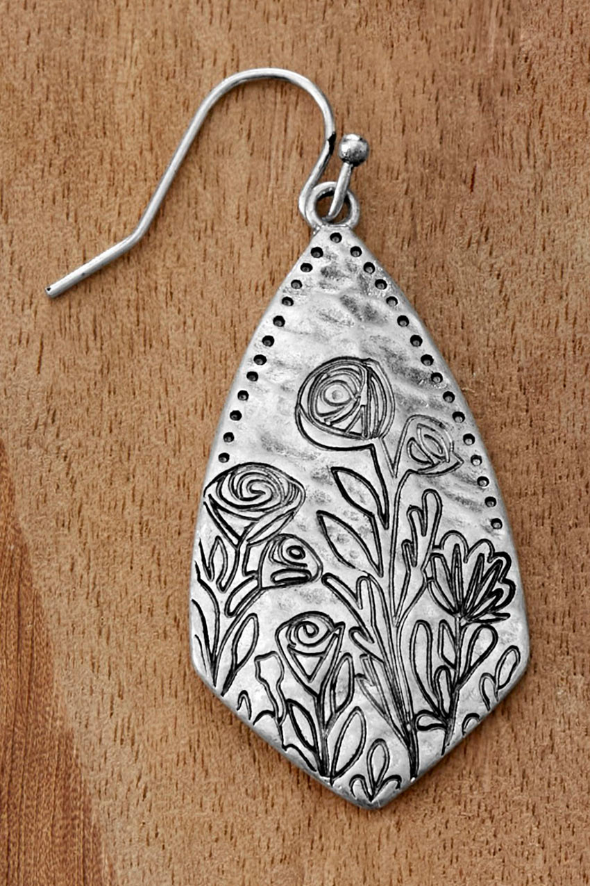Etched Metal Earrings