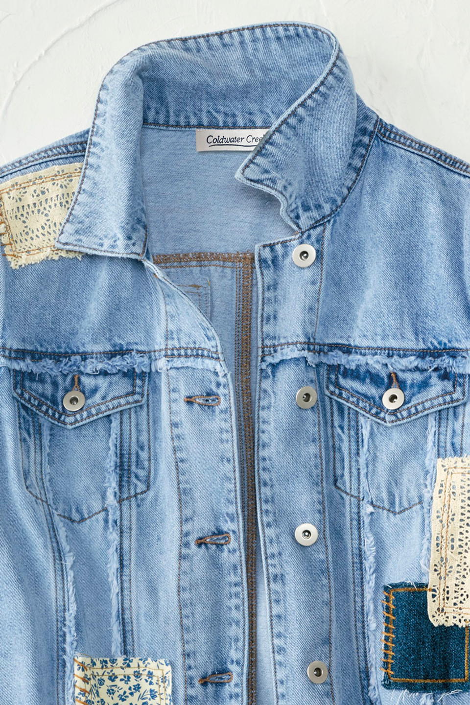 Denim & Lace Jacket - Coldwater Creek