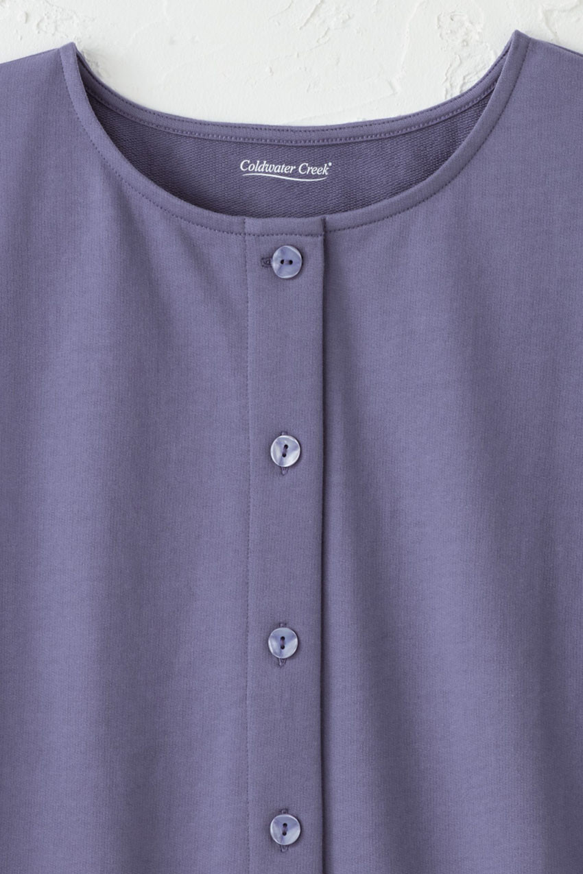 Boxy Button-Front Tee