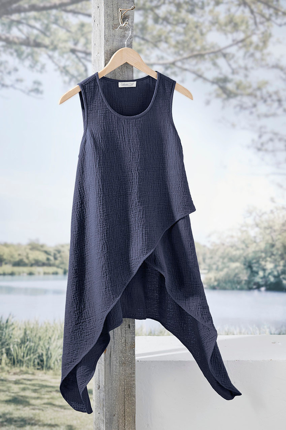 【argue】linen voile gauze pullover white-warren-linen-gauze-two-