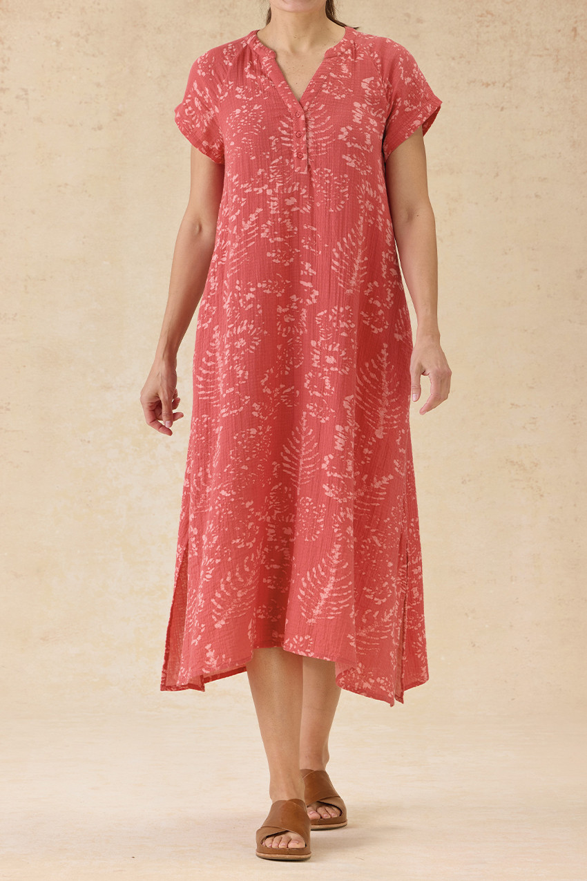 Batik Brushstroke Gauze Caftan