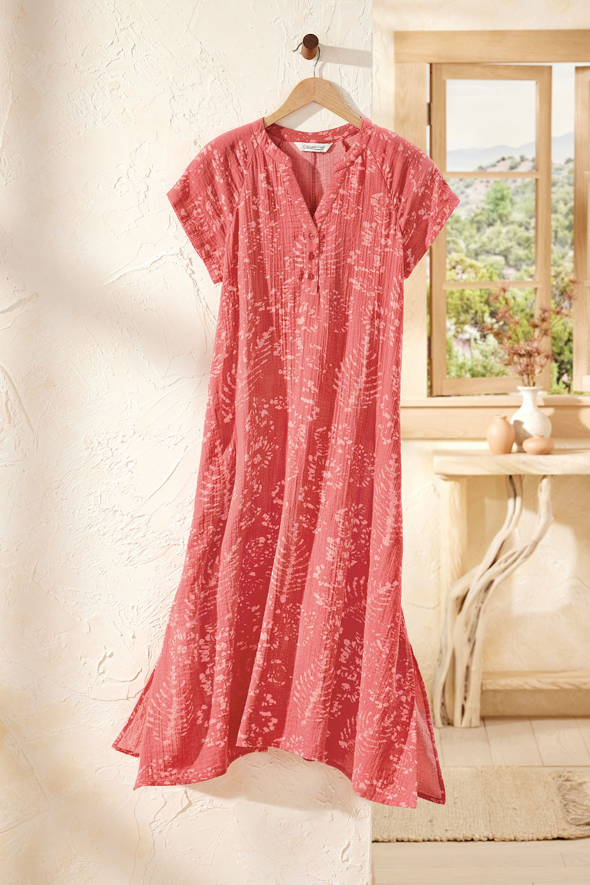 Batik Brushstroke Gauze Caftan