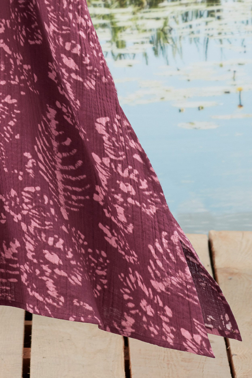 Batik Brushstroke Gauze Caftan
