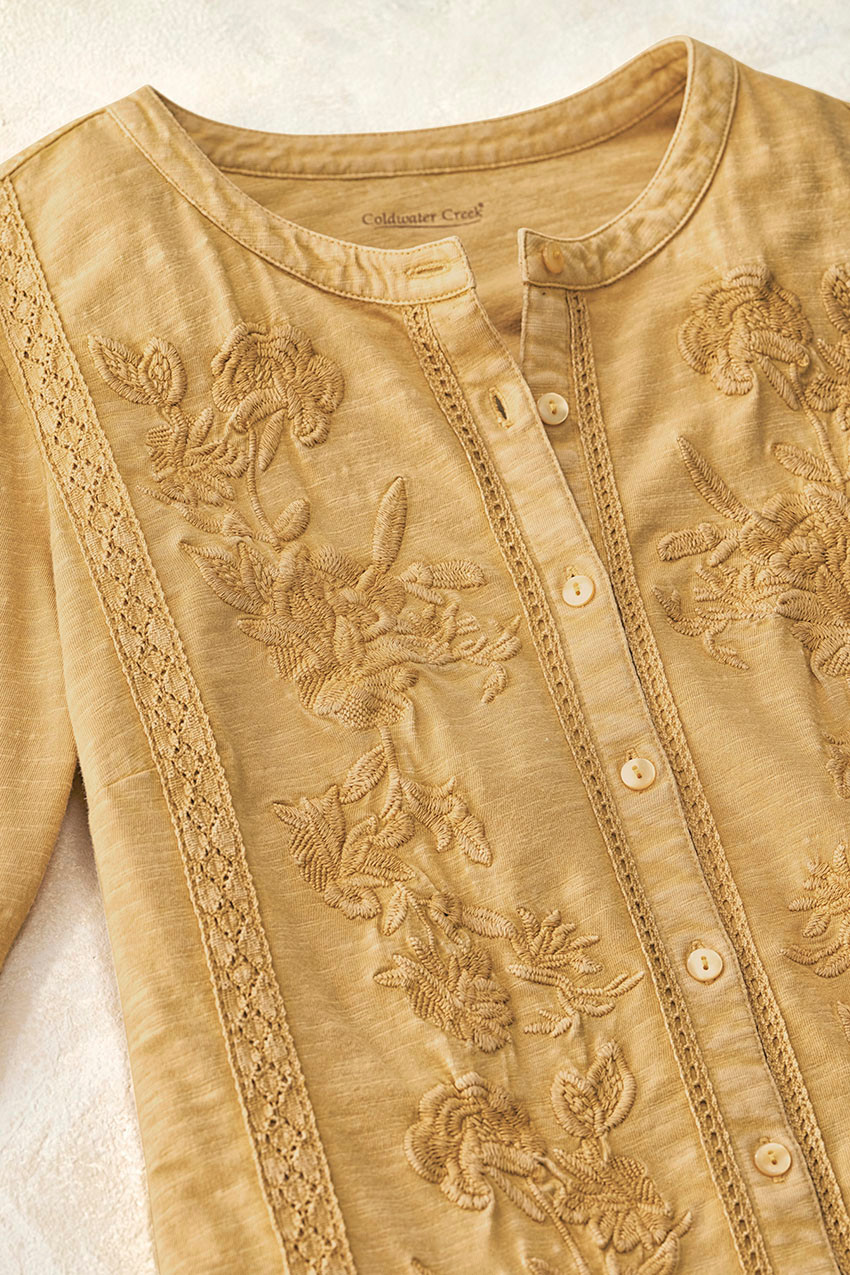 Falling Florals Knit Top