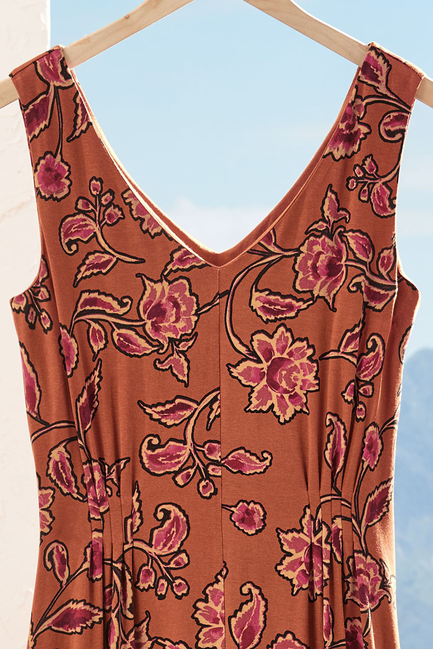 Winding Florals Maxi Dress