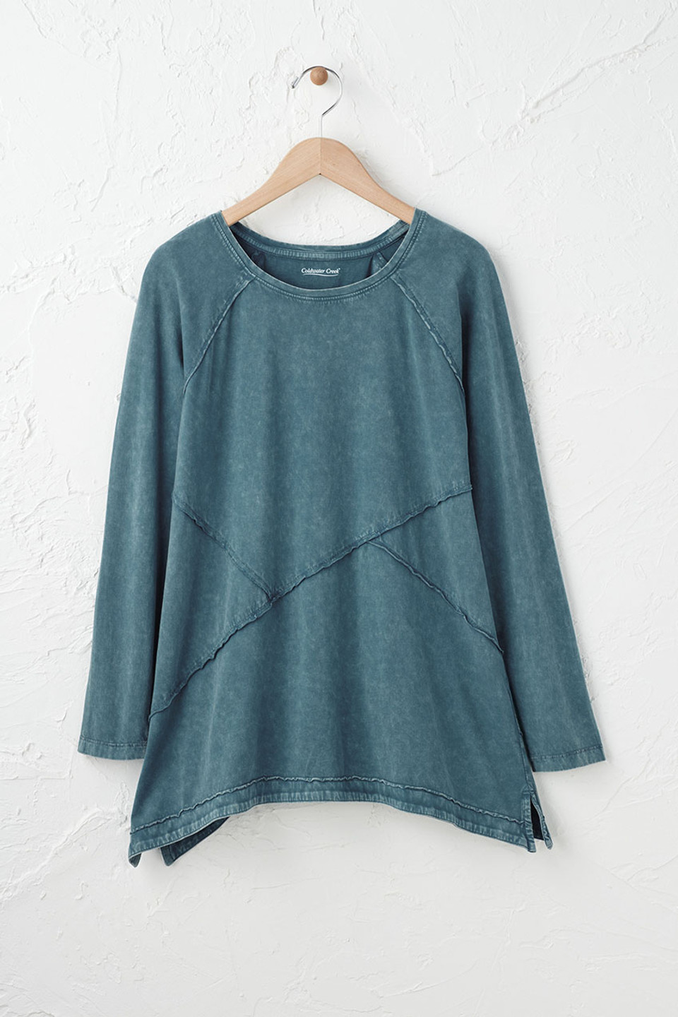 Vintage-Wash Seamed Tunic - Coldwater Creek