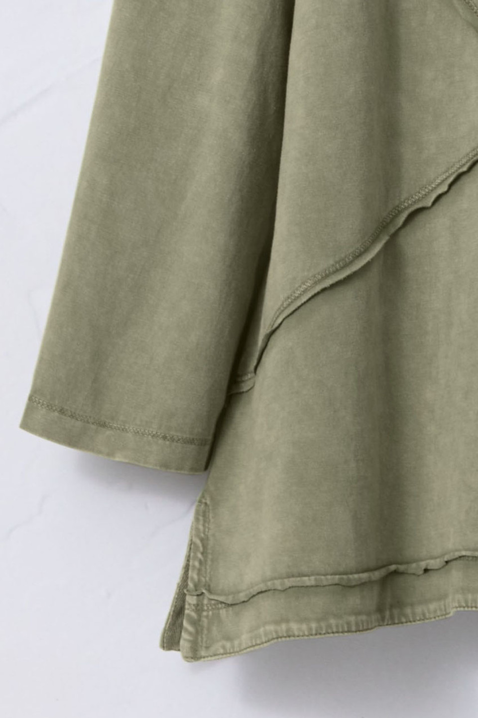 Vintage-Wash Seamed Tunic