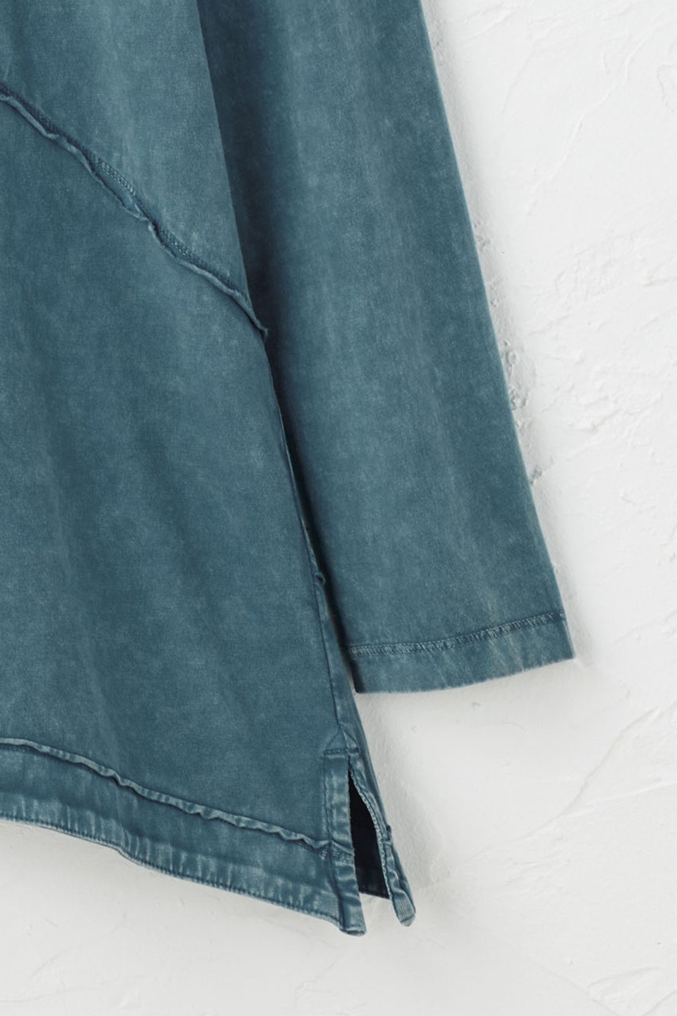 Vintage-Wash Seamed Tunic