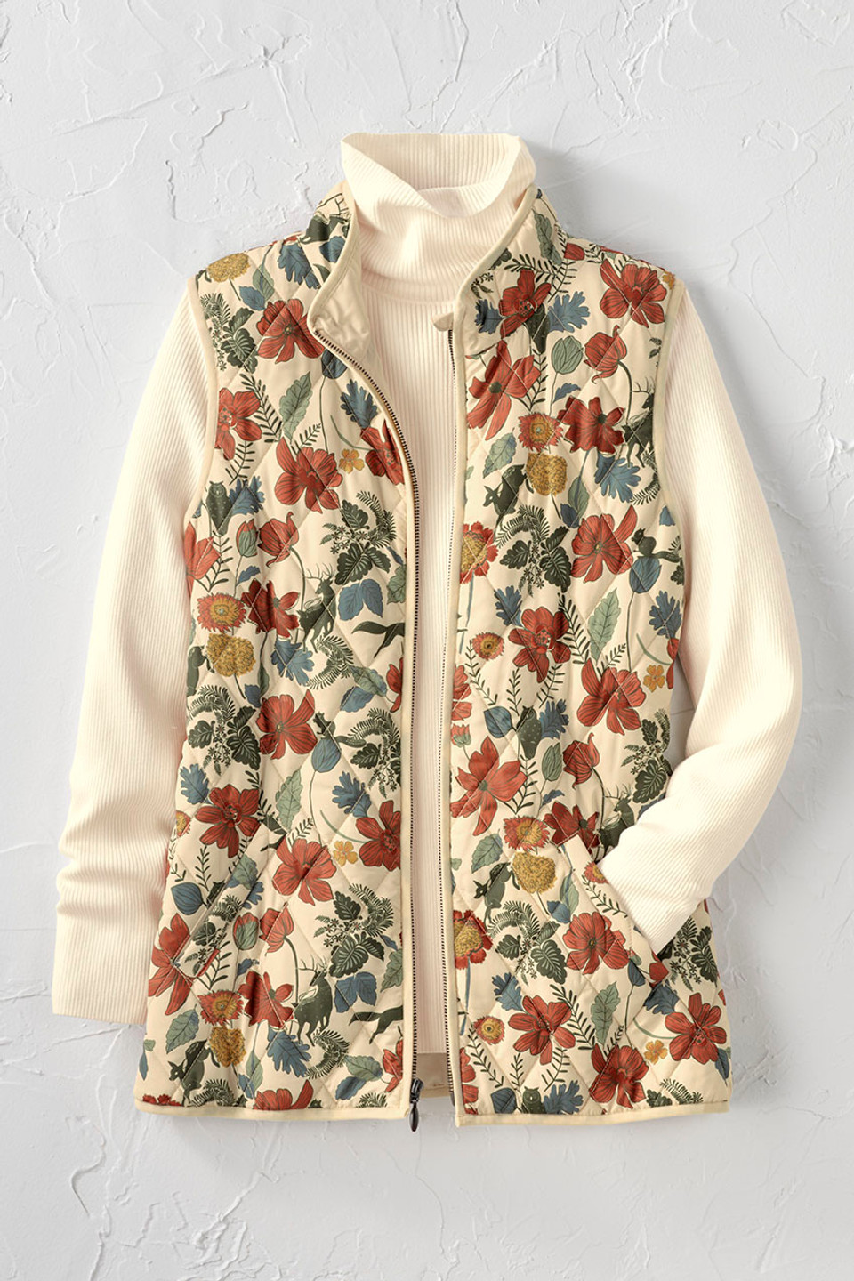 Painted Woodland Vest for All Seasons - Coldwater Creek