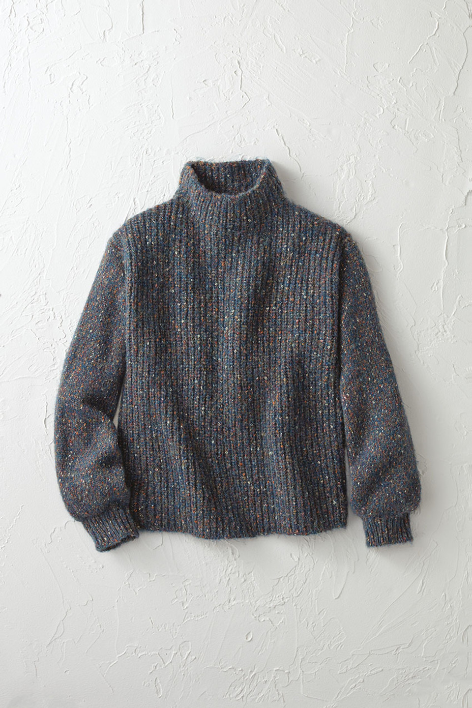 Marled Funnelneck Sweater