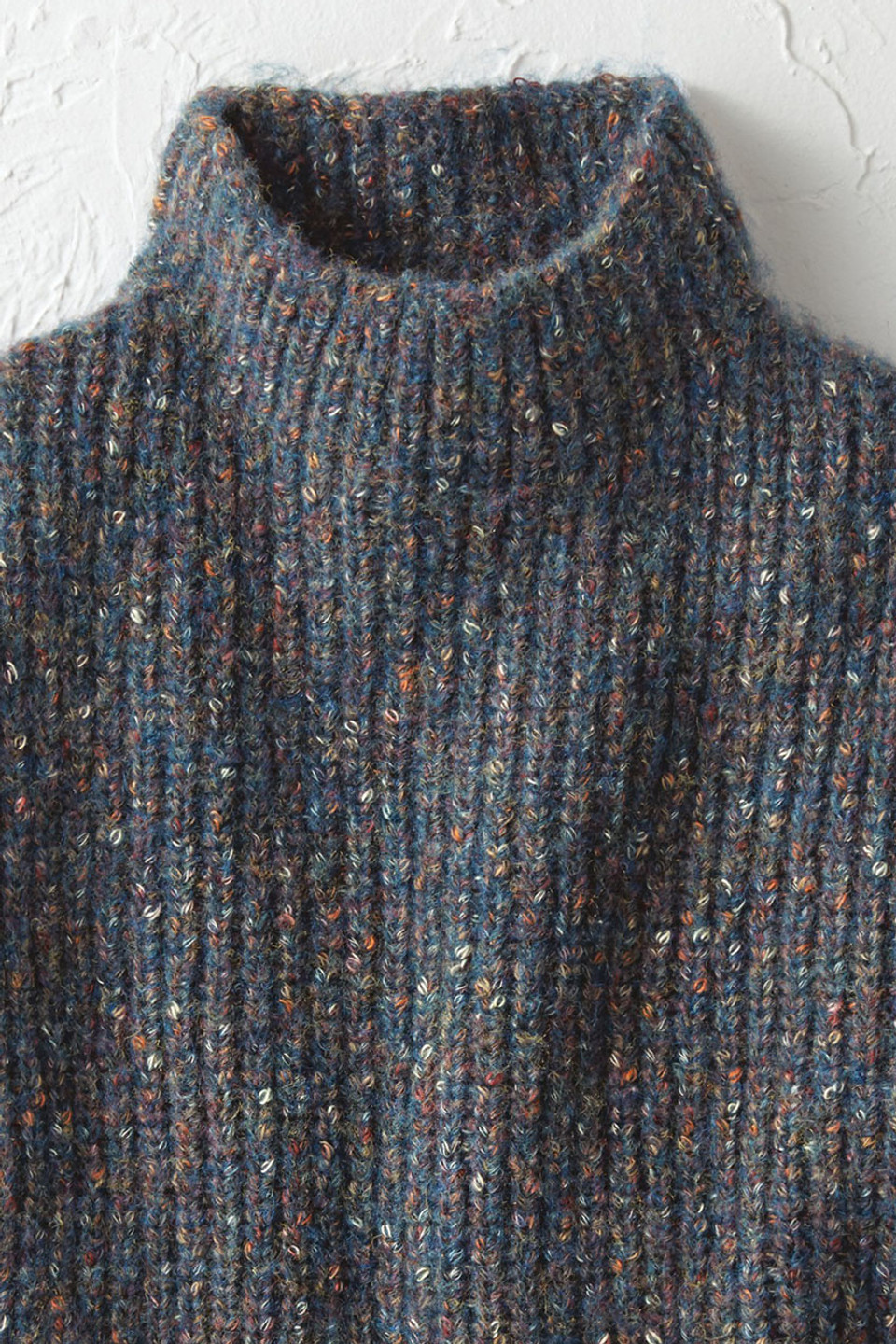 Marled Funnelneck Sweater