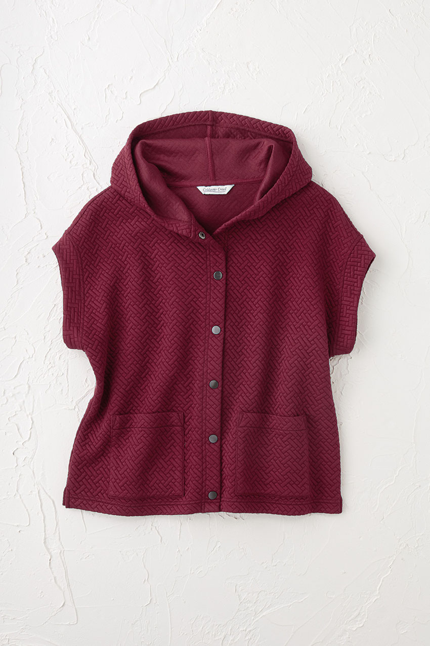 Cap-Sleeve Quilted Vest