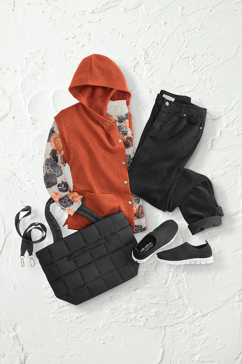 Cap-Sleeve Quilted Vest