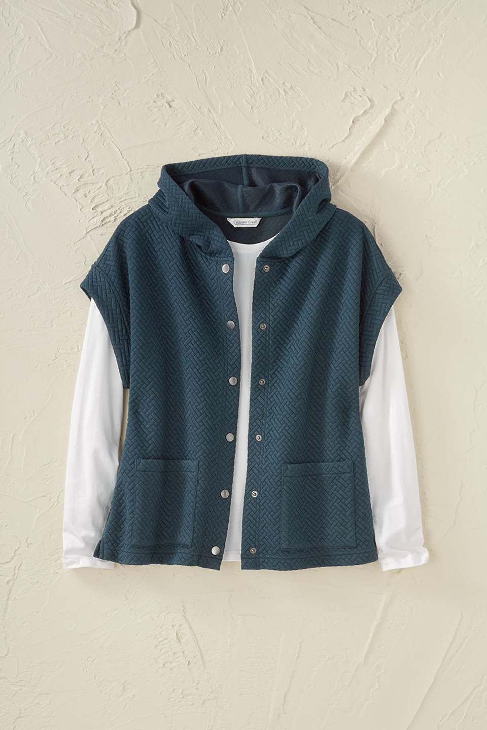 Cap-Sleeve Quilted Vest