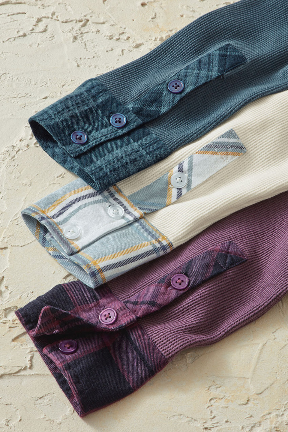 Plaid Pathways Waffle Tee