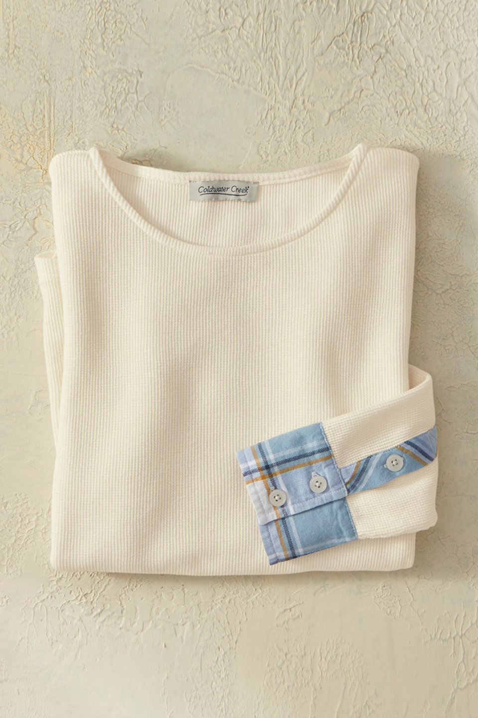 Plaid Pathways Waffle Tee