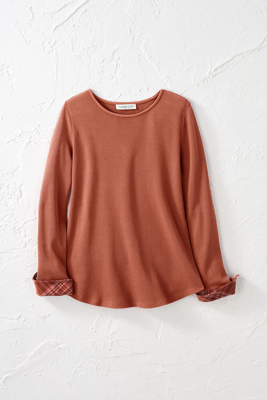 Plaid Pathways Waffle Tee