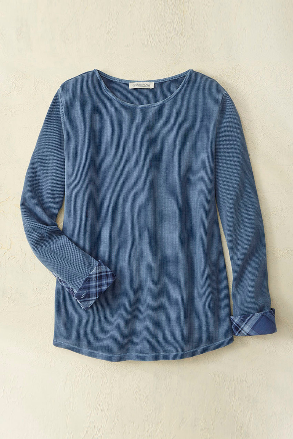 Plaid Pathways Waffle Tee