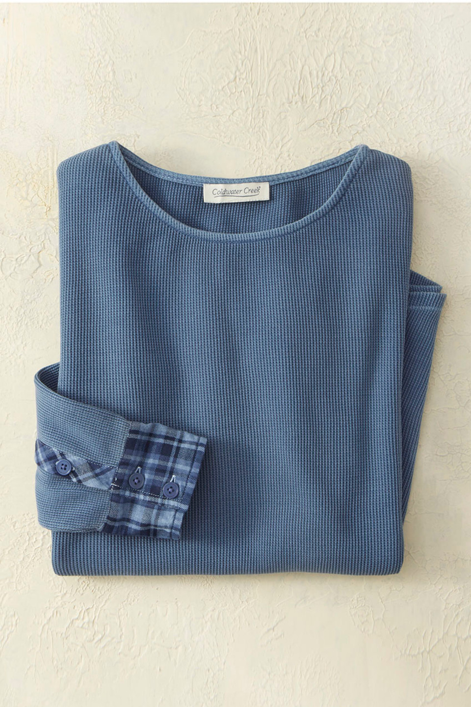 Plaid Pathways Waffle Tee