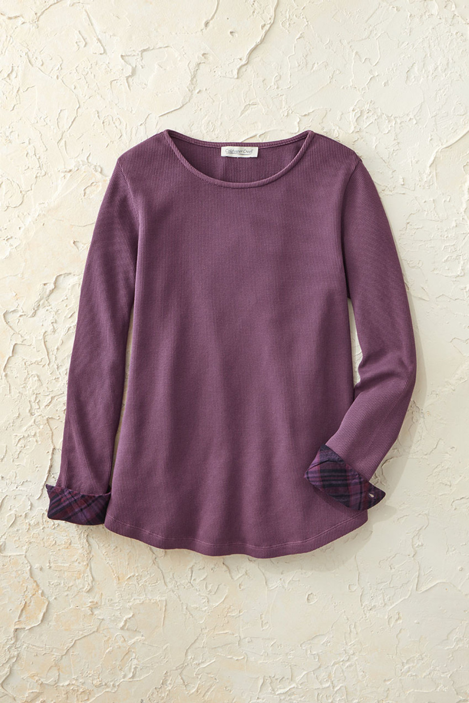 Plaid Pathways Waffle Tee