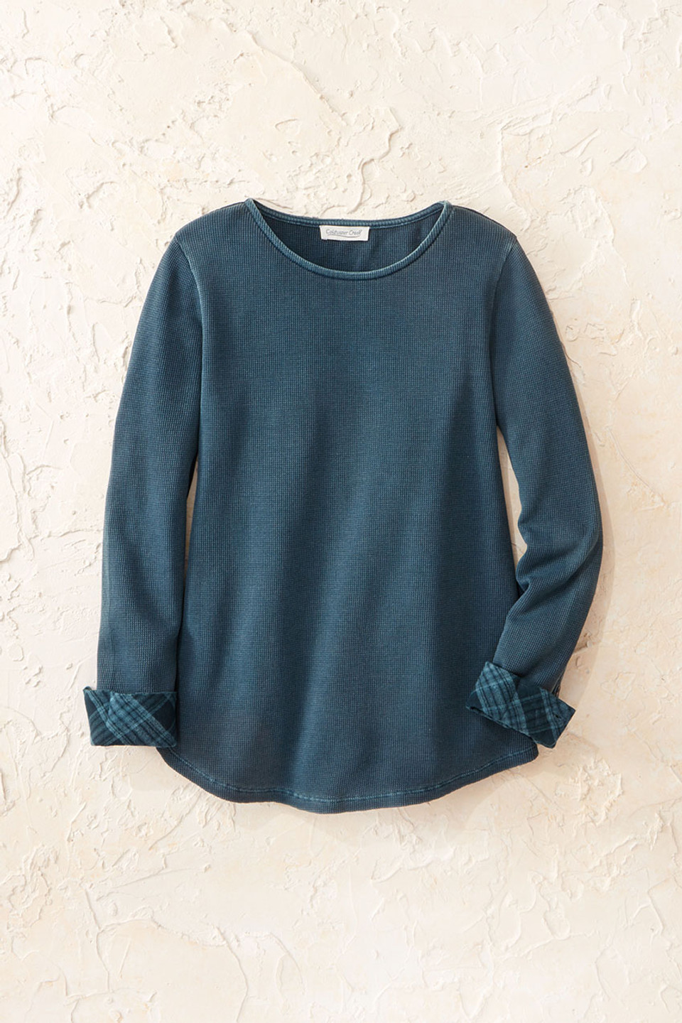 Plaid Pathways Waffle Tee