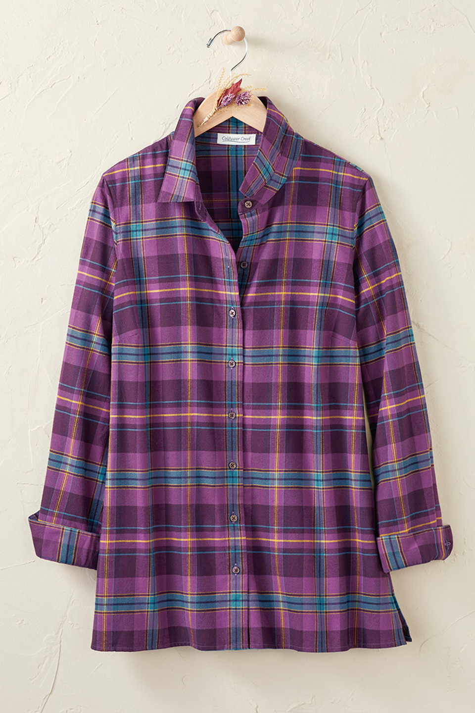 Sweetbriar NorthCountry Flannel Tunic - Coldwater Creek