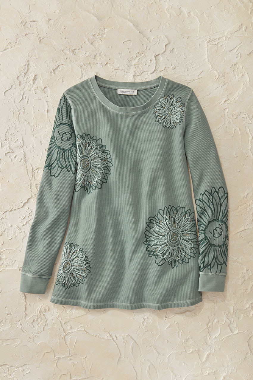 Vintage Vignette Waffle Tunic