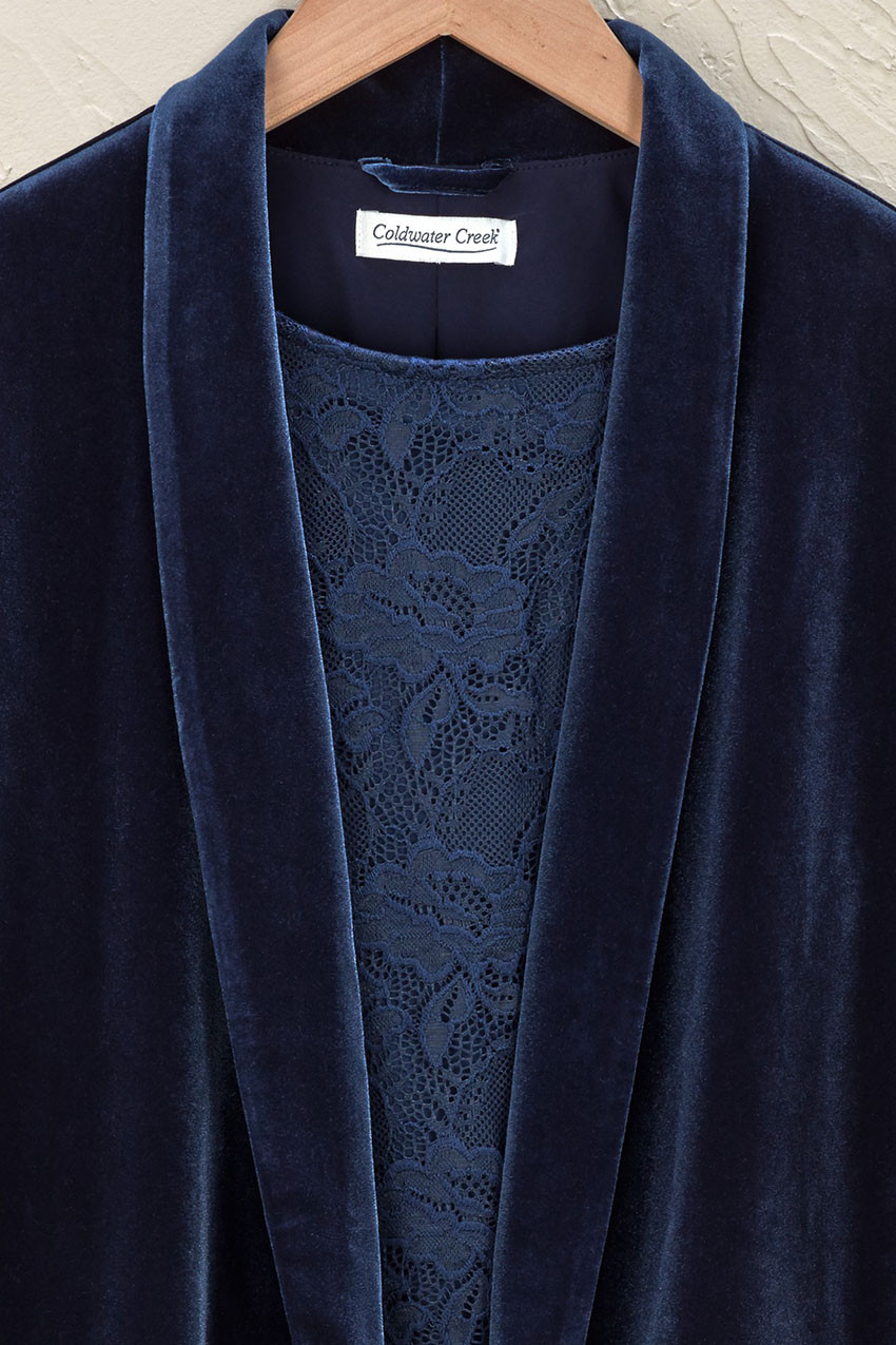 Ruched Velvet Jacket