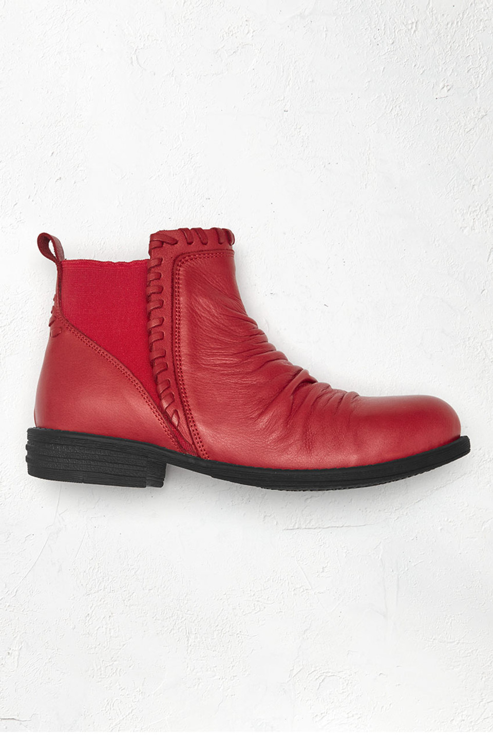 Carmen Leather Booties by Walk With Me™.