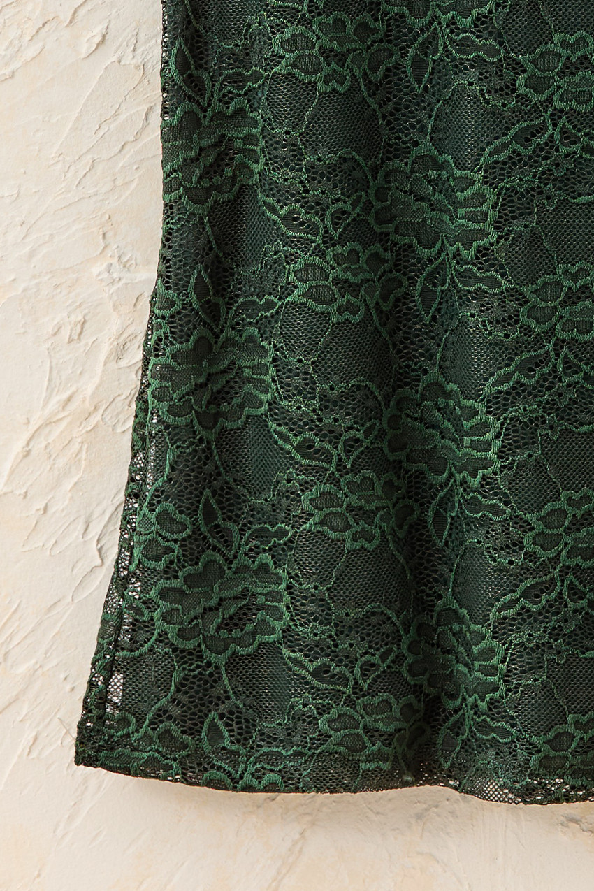 Cap-Sleeve Stretch Lace Tee