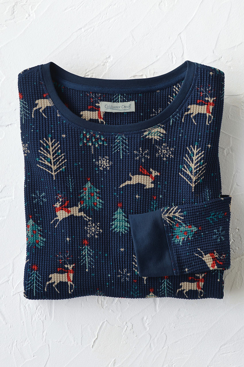 Winter Whimsy Waffle Tunic