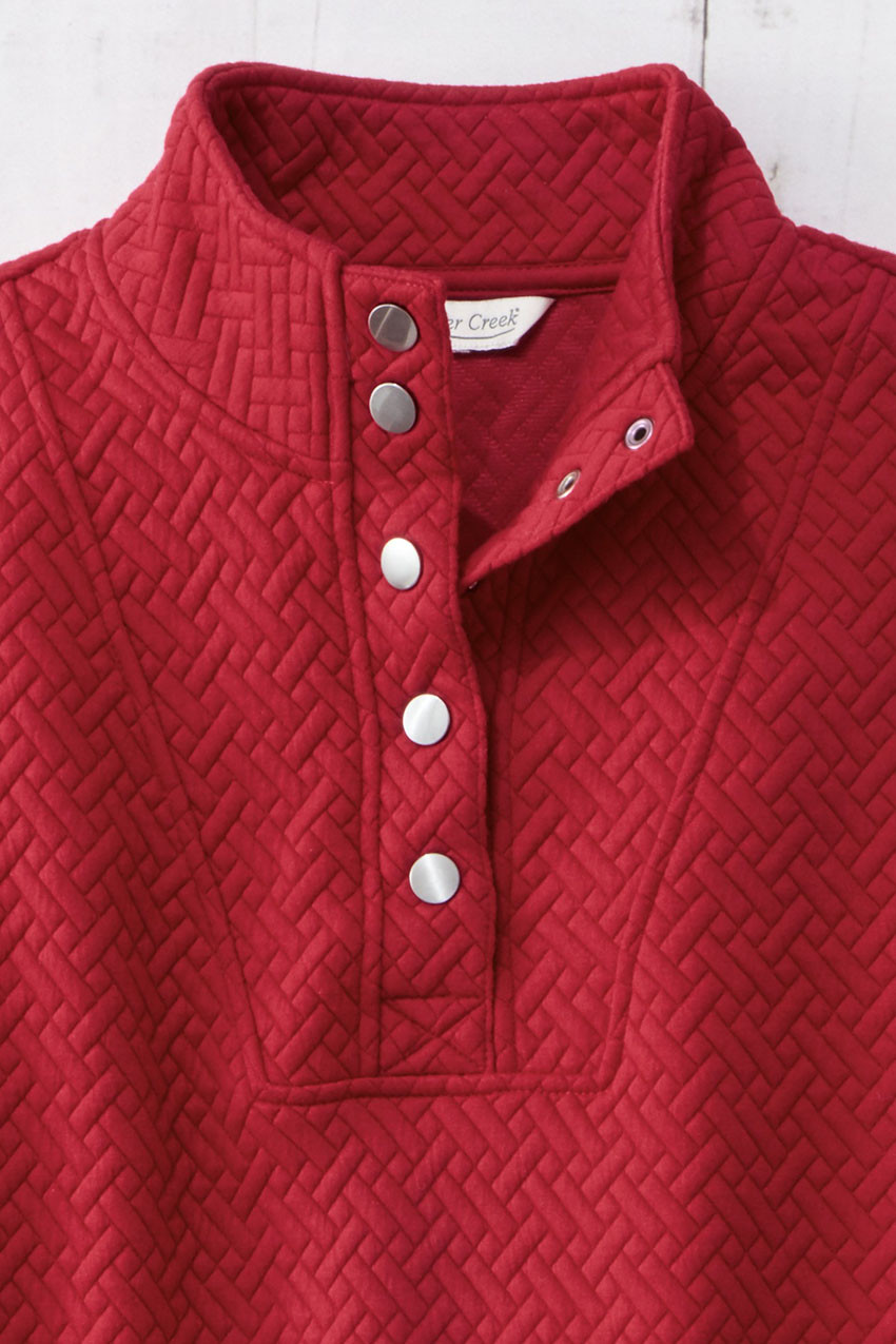 Tulip-Hem Jacquard Pullover - Coldwater Creek