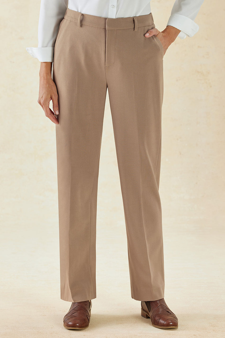 【AMERICANA】 Strech Waist Gather Pants Linen Side Slit Pant - Summer Americana Stripe – VENUS