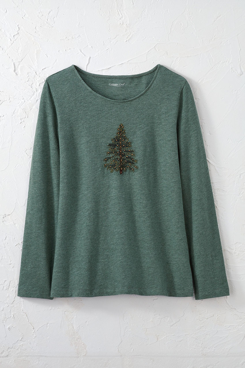 Friendly Fir Embroidered Tee