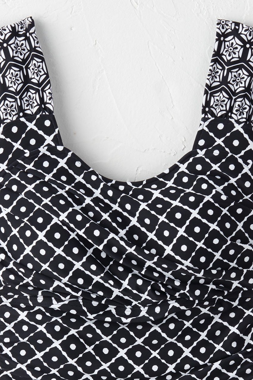 Medallion Mix ShapeMe™ Ruched Bathing Suit