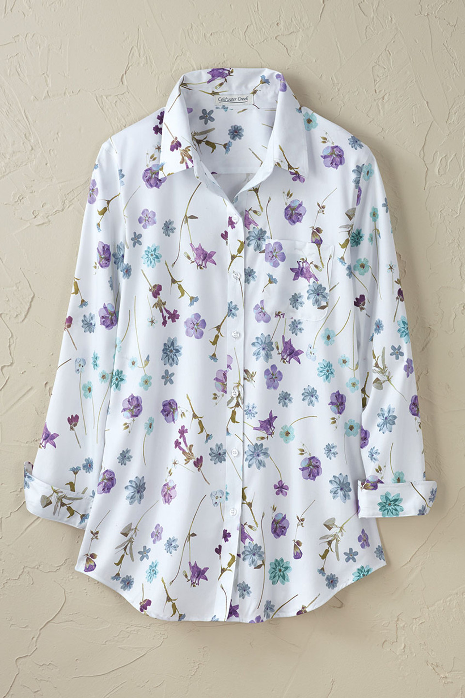 Pressed Petals Anytime No-Iron Tunic