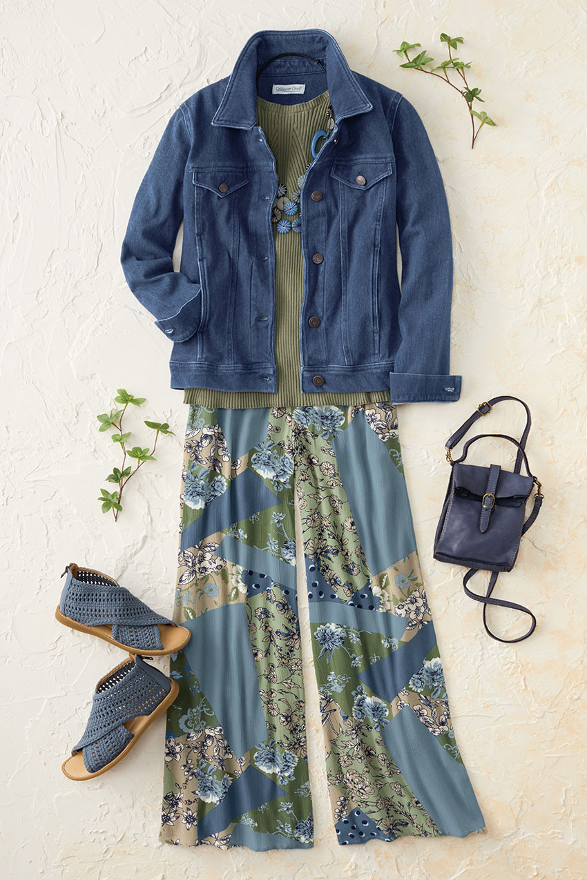 Petal Patch Palazzo Pants