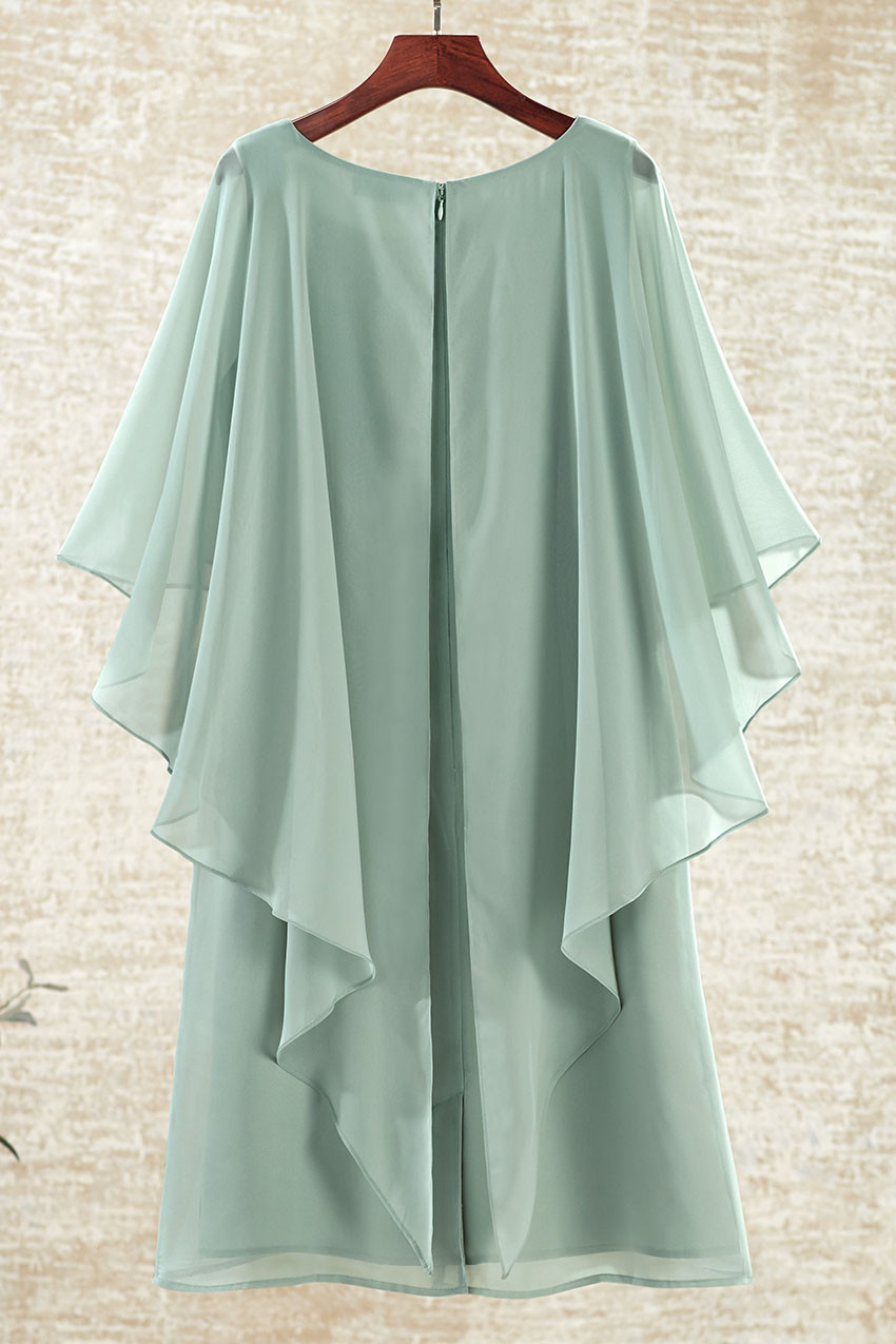 Charisma Chiffon Capelet Dress
