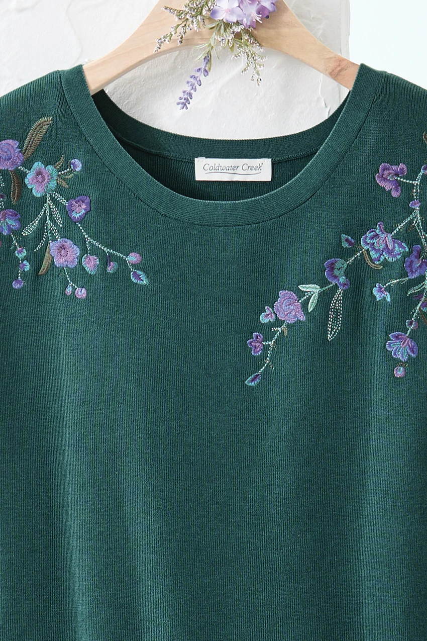 Rosana Cap-Sleeve Sweater Tee