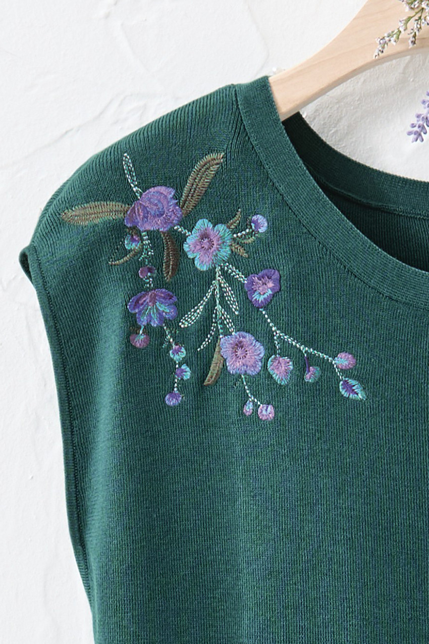 Rosana Cap-Sleeve Sweater Tee