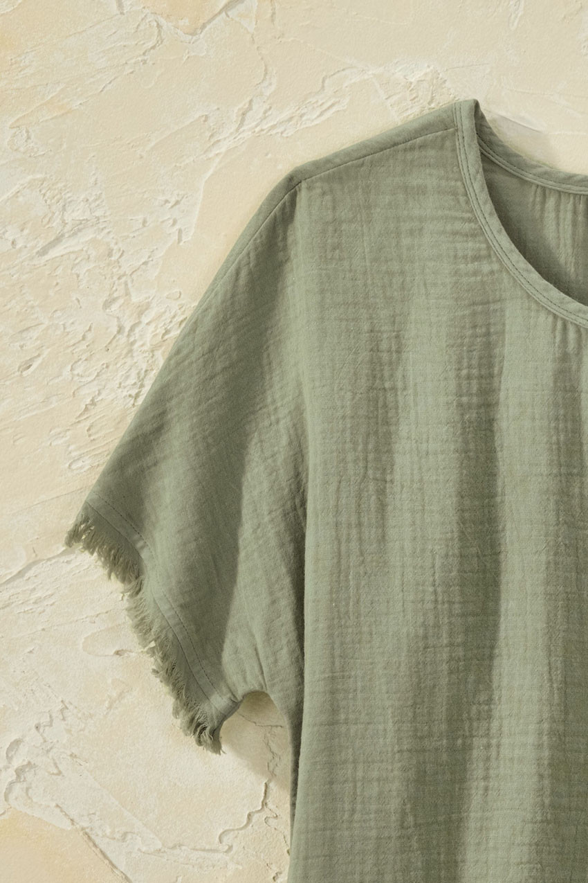 Summer Breeze Gauze Dolman Top