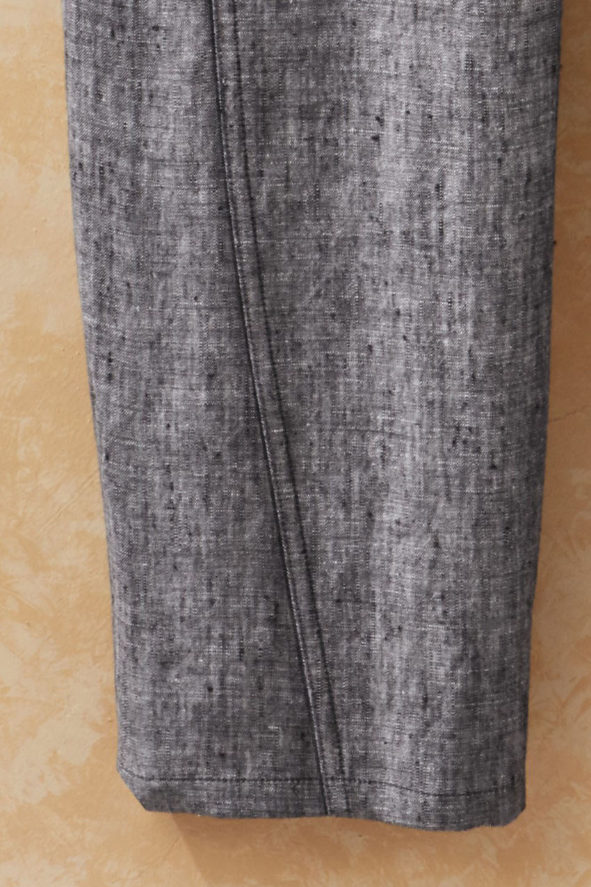 Lantern-Leg Linen Pants