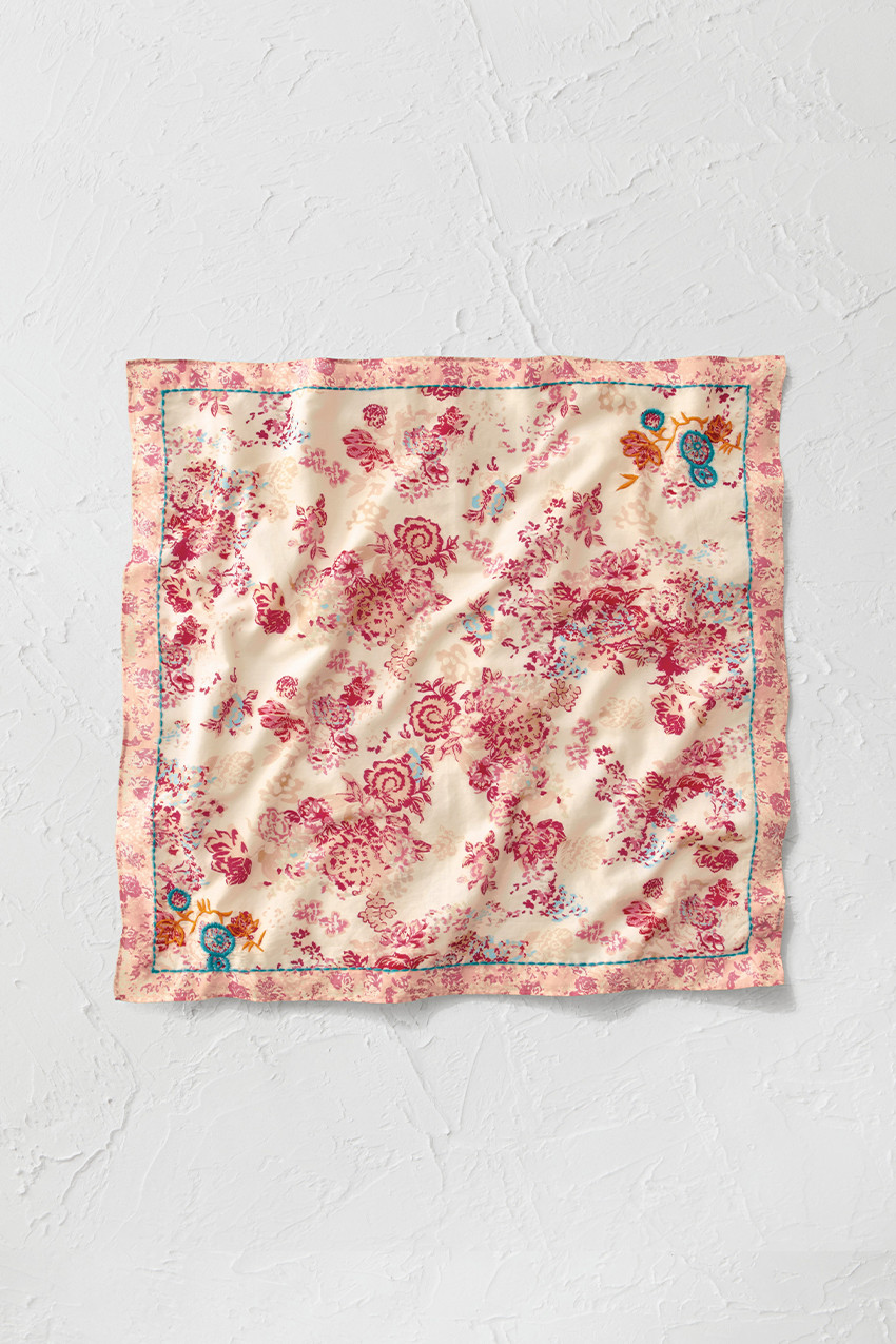 Embroidered Cotton Neckerchief