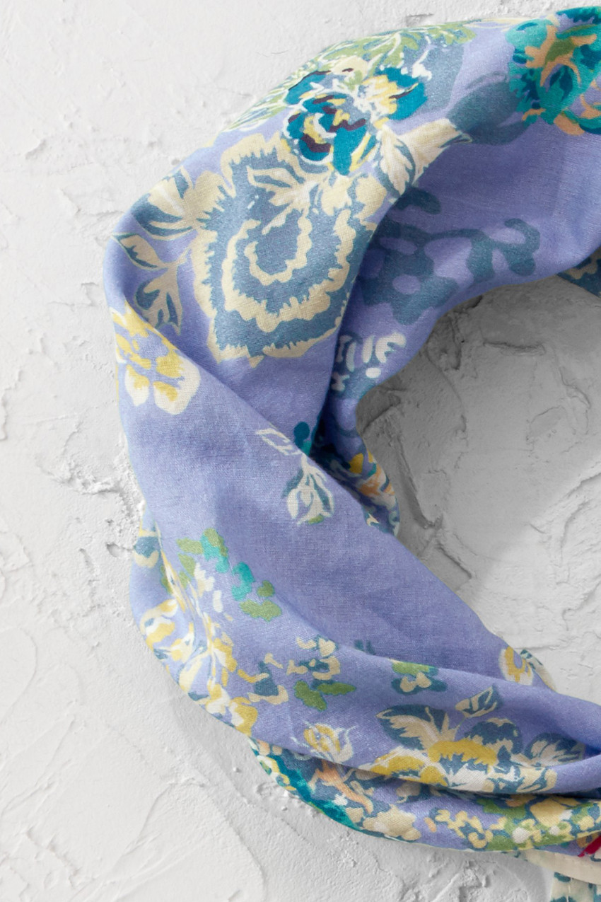 Embroidered Cotton Neckerchief