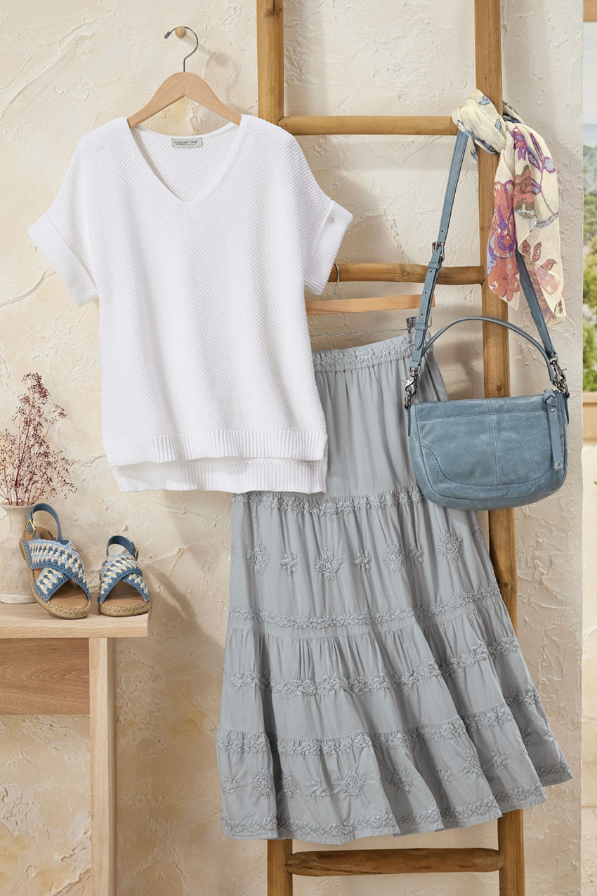 Delphine Tiered Maxi Skirt - Coldwater Creek