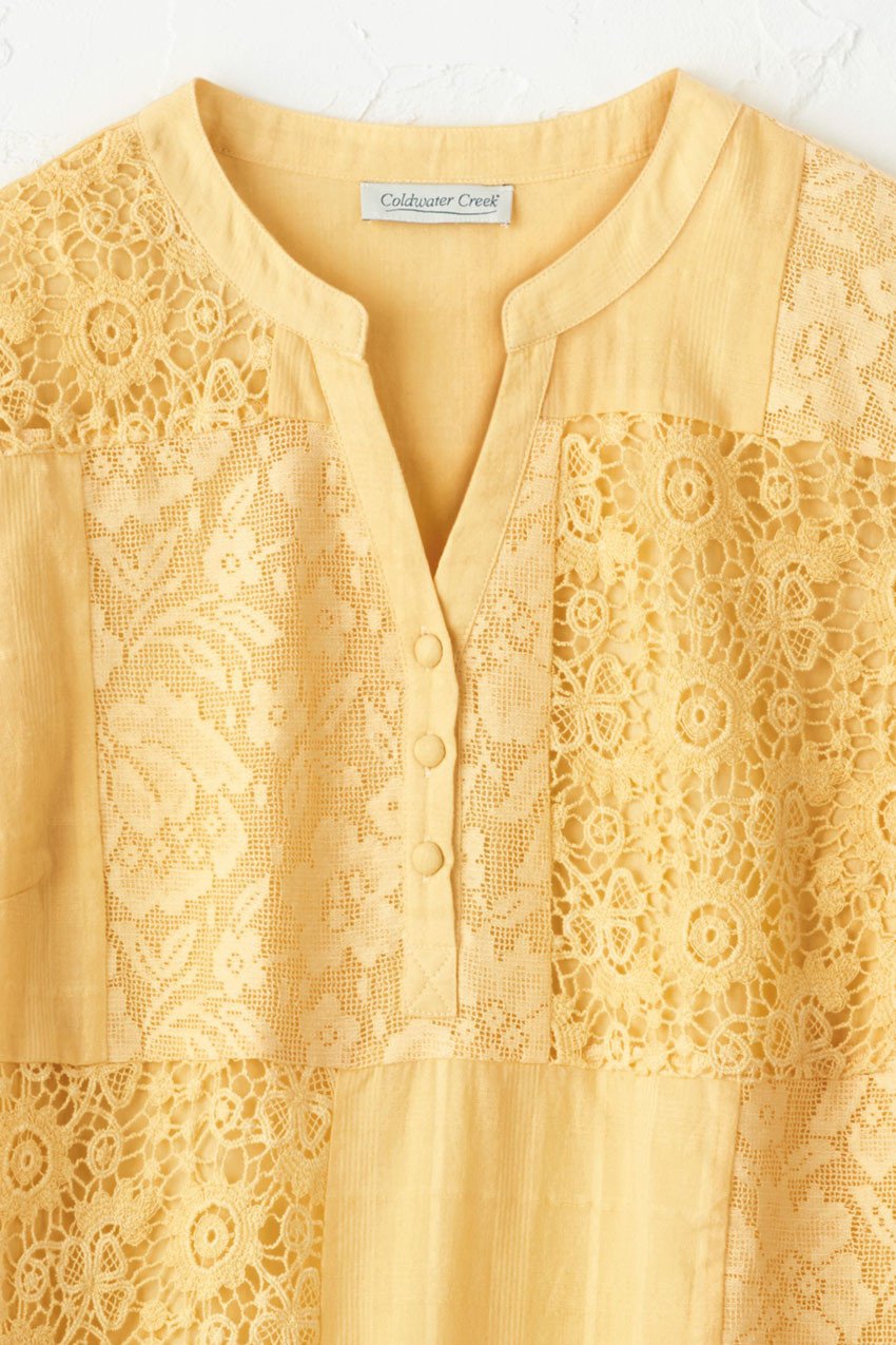 Lila Patchwork Lace Tunic