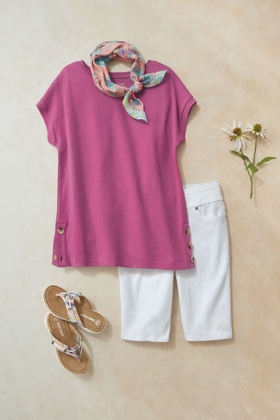#BestCotton™ Side-Button Tunic