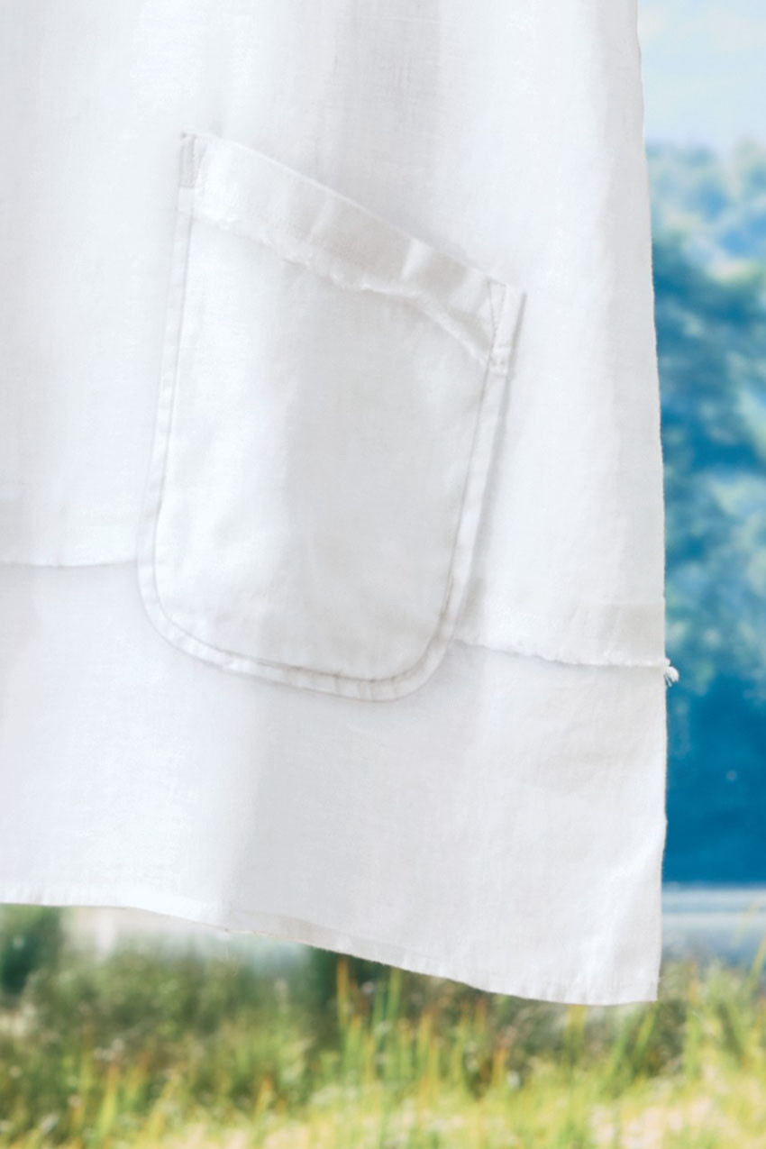 Oversized Linen Pocket Tunic